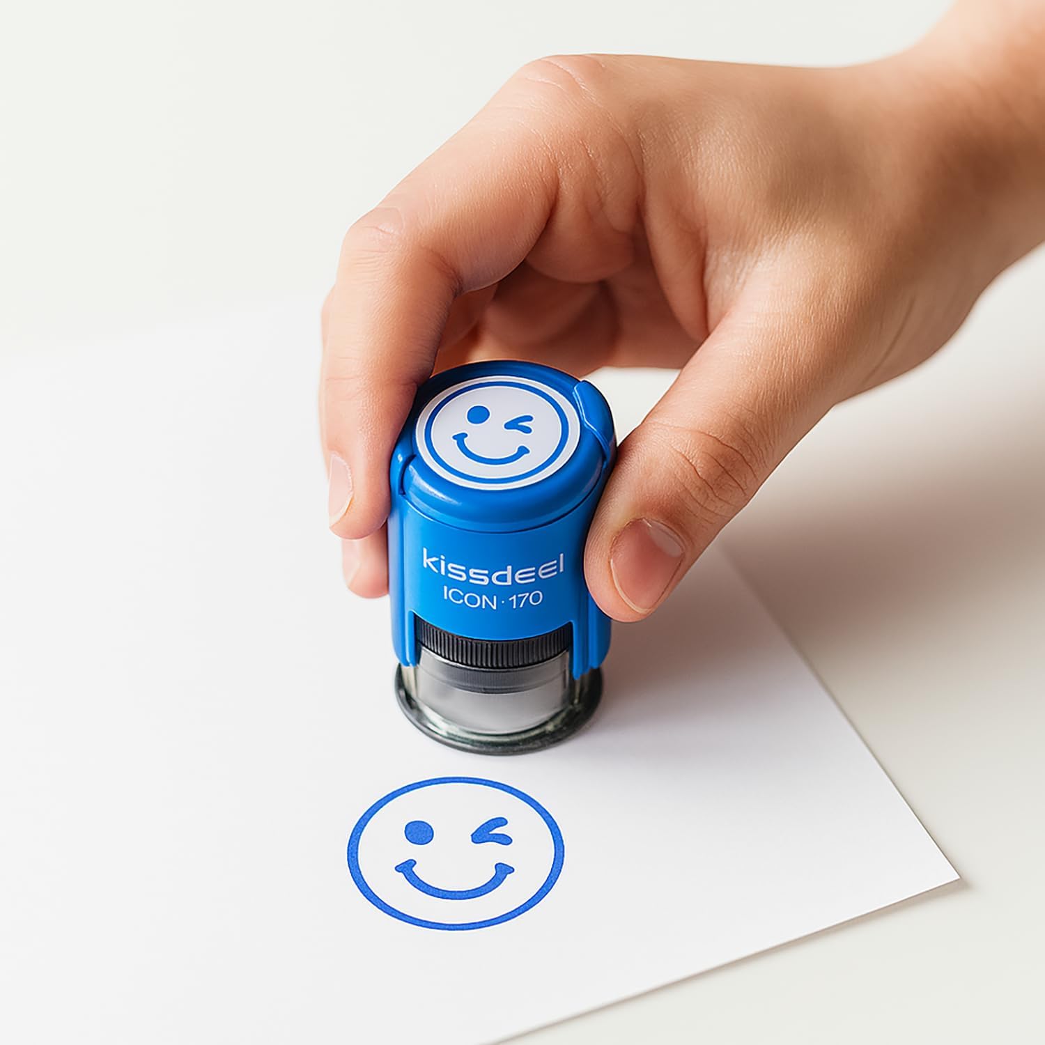 Smile Face Stamp, Self-Inking 18mm