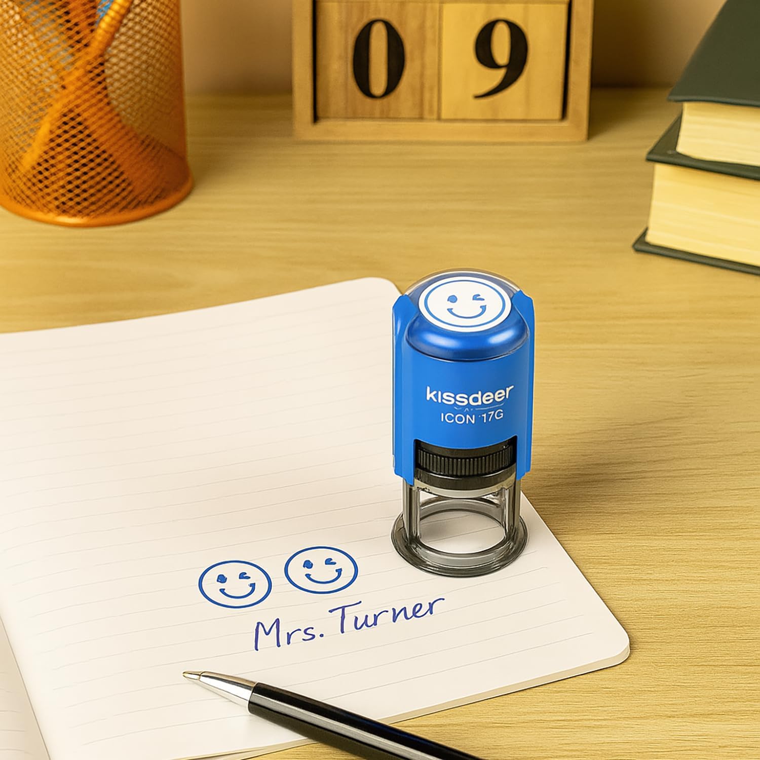 Smile Face Stamp, Self-Inking 18mm