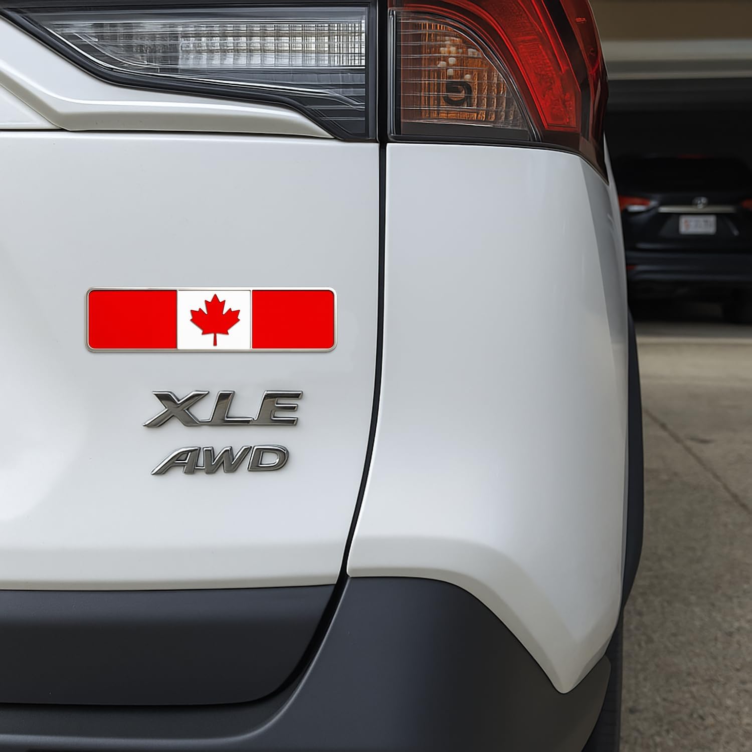 Canada Flag 3D Car Emblems, 3-Pack