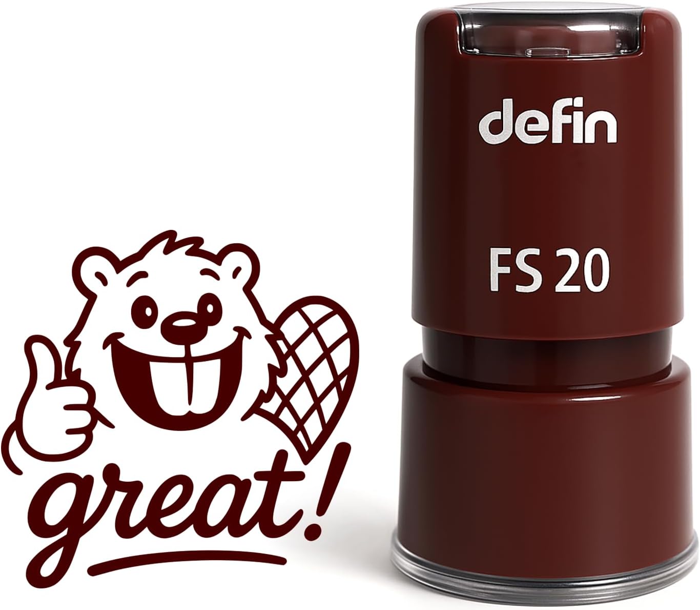 Canadian Beaver "great!" Teacher Stamp