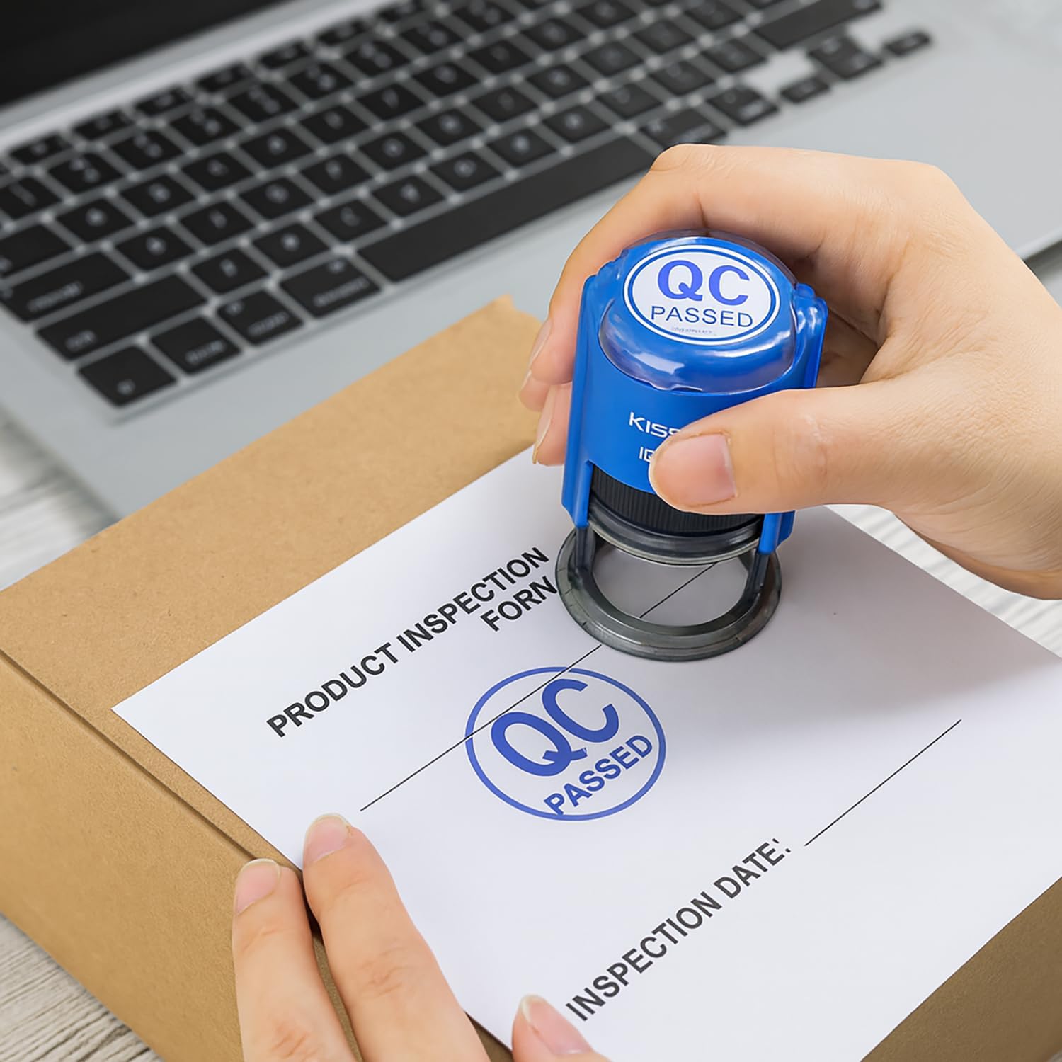 QC PASSED Stamp, Self-Inking 18mm