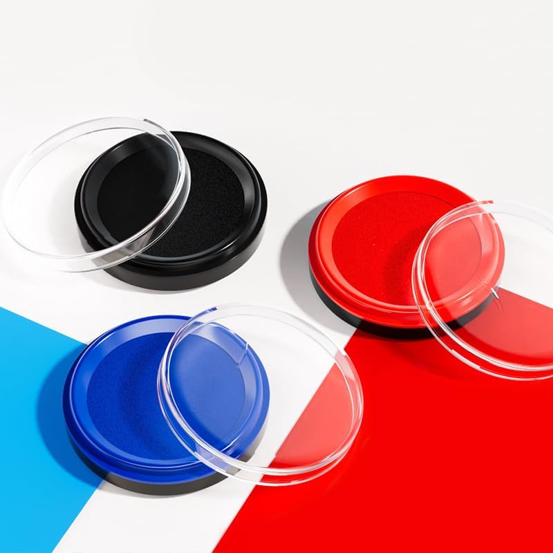 Round Ink Pad Set, 3-Pack