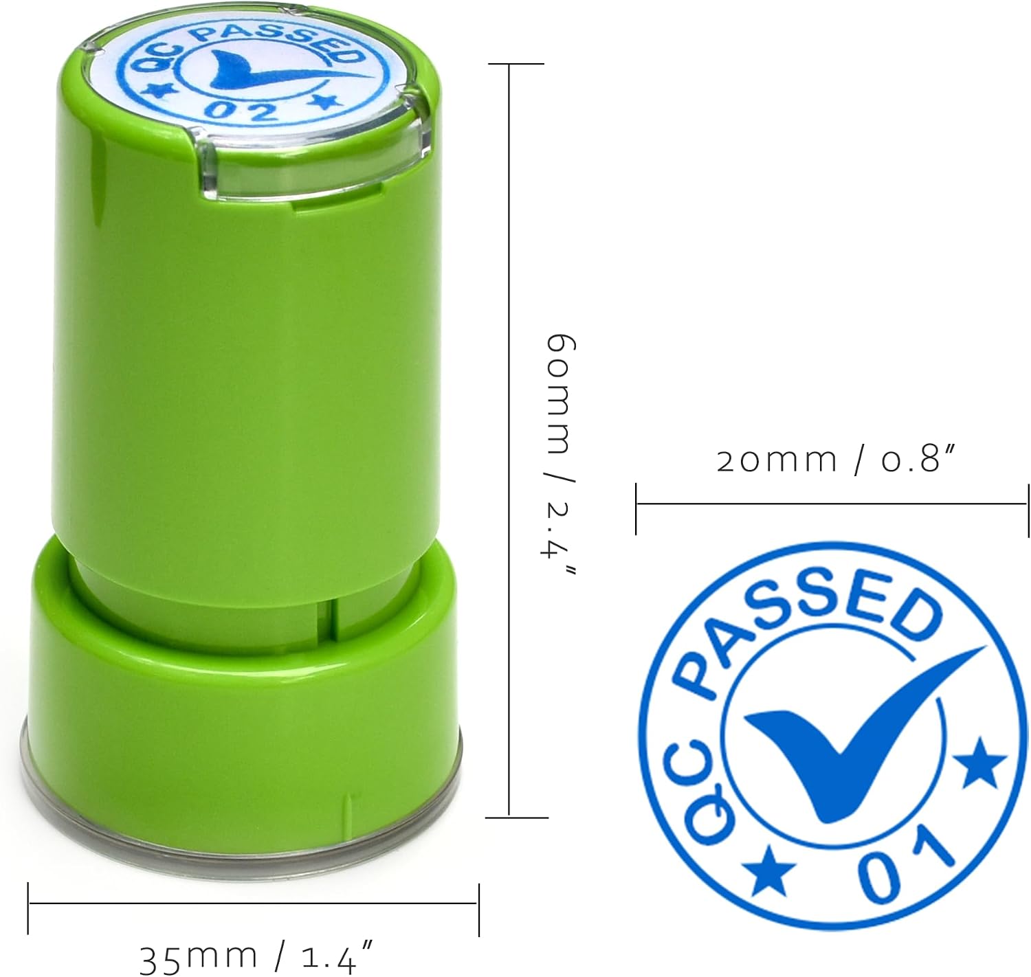 QC Passed Stamp Set, 2-Pack