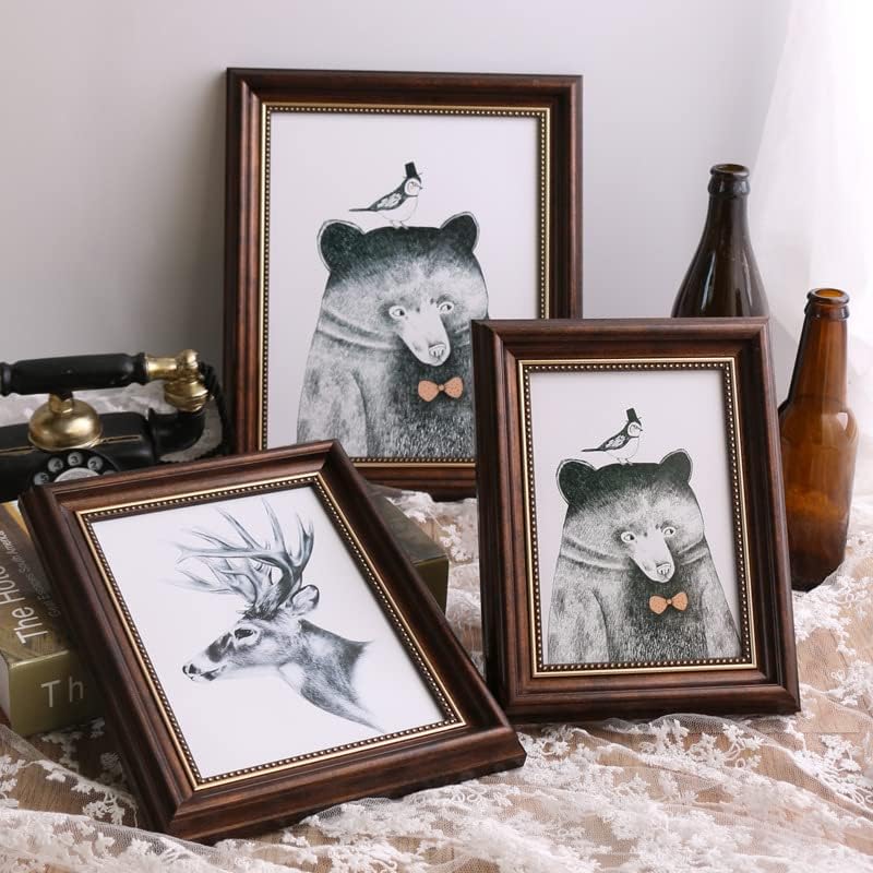 8x10 Picture Frame, Brown & Gold, 2-Pack