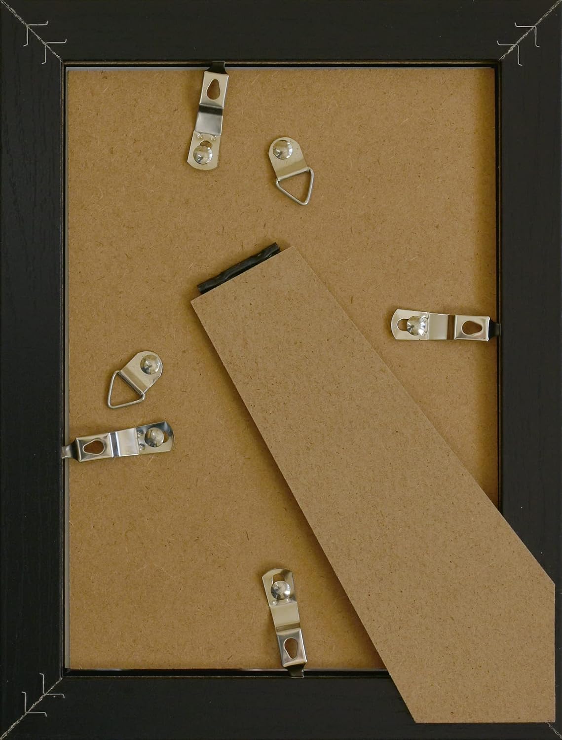 5x7 Picture Frame, Black Wood Grain