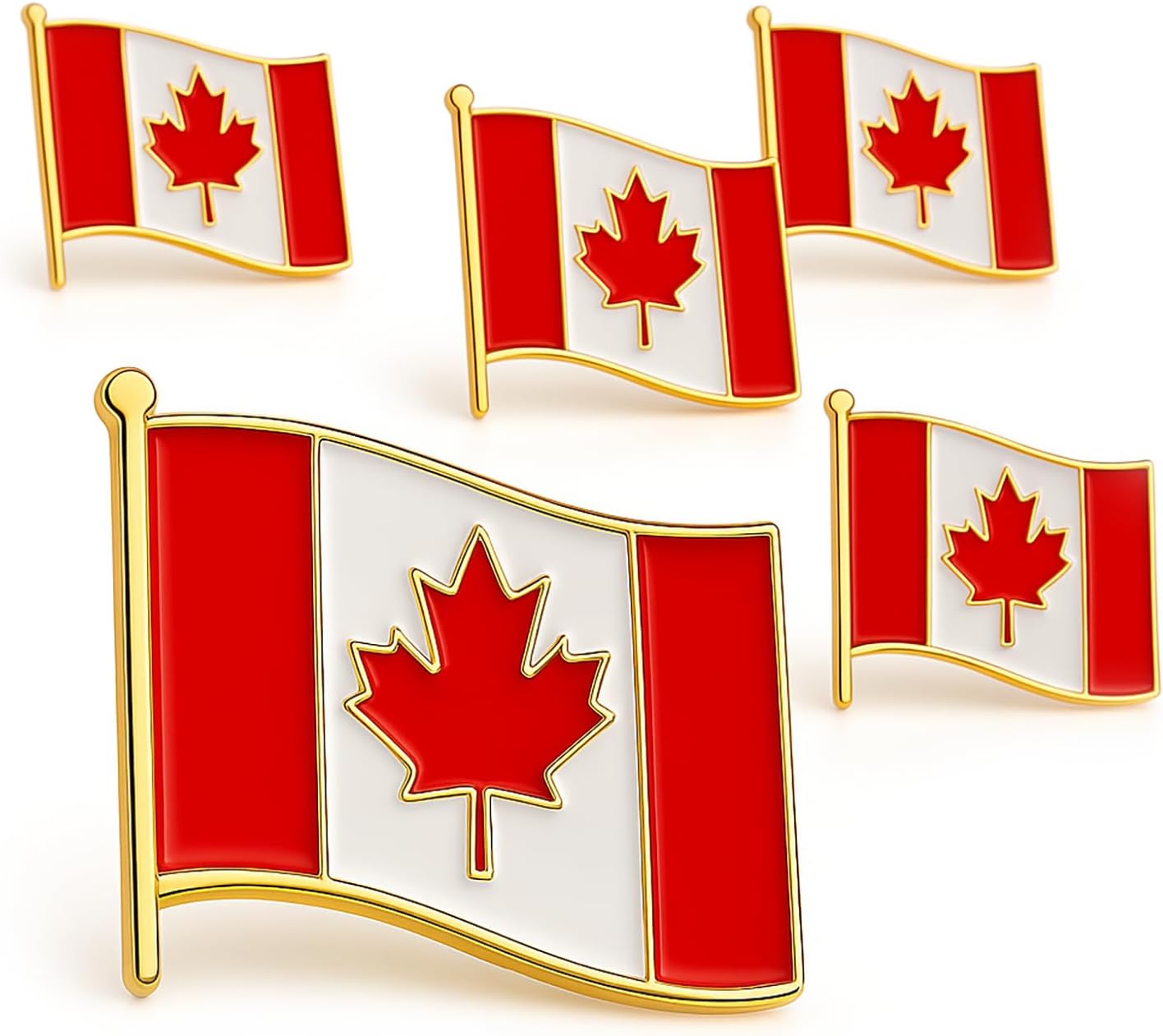 Canada Flag Lapel Pin, 5-Pack