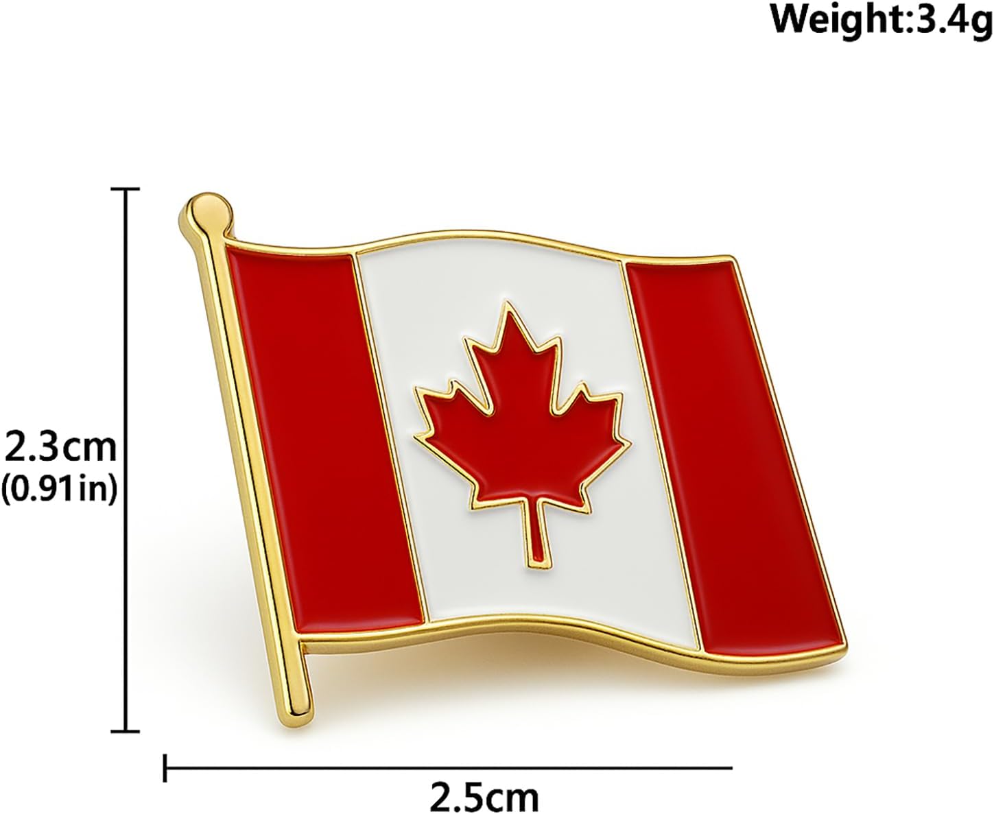 Canada Flag Lapel Pin, 5-Pack