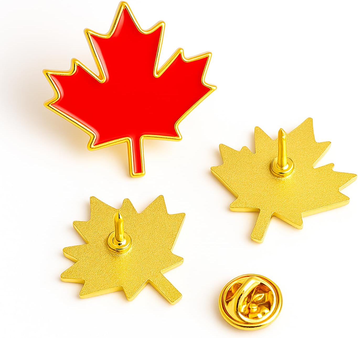 Canada Maple Leaf Lapel Pin, 5-Pack