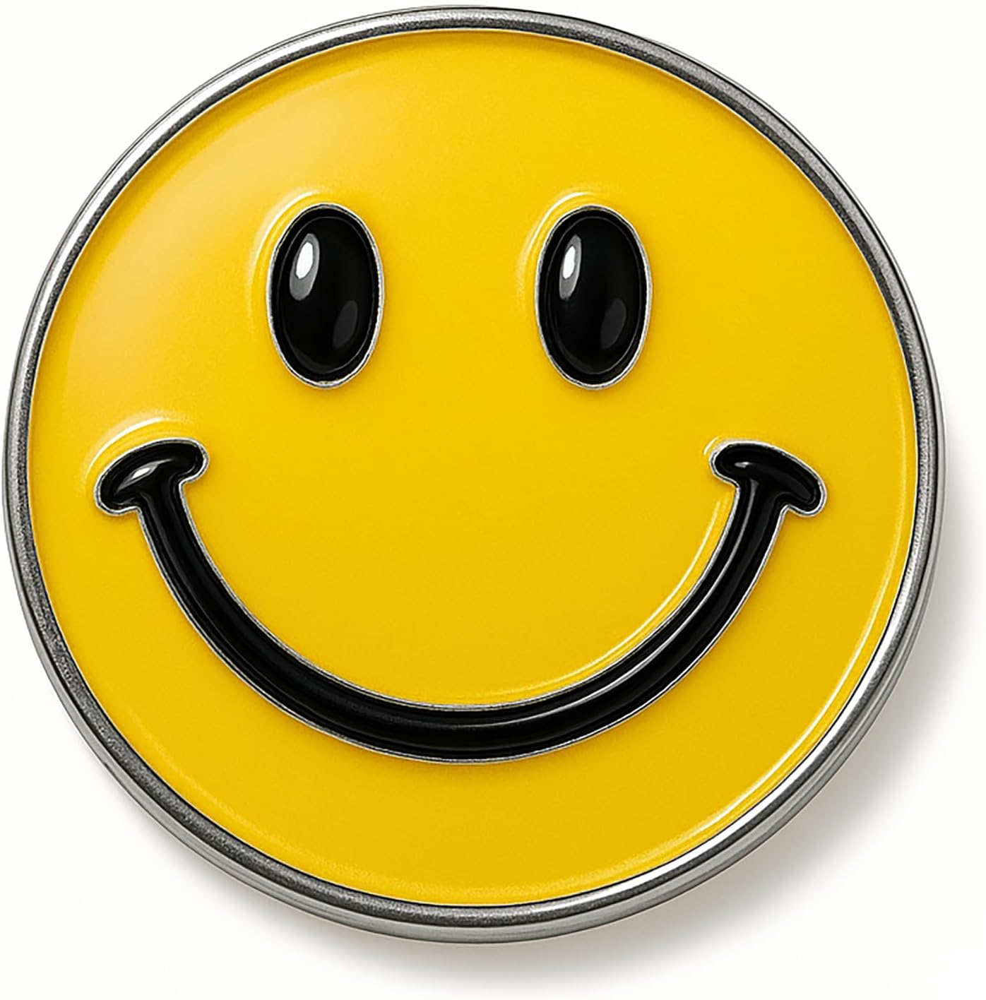 Smiley Face Enamel Pins, 5-Pack